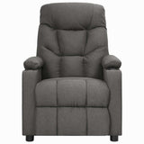 Recliner Chair Dark Grey Fabric 339083
