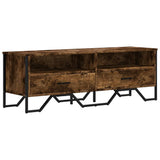 TV Cabinet Smoked Oak 122x34x41 cm Engineered Wood 848581