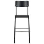 3 Piece Bar Set Steel Black 276849