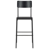 3 Piece Bar Set Steel Black 276849
