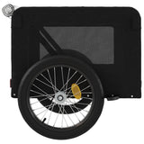 Pet Bike Trailer Black Oxford Fabric&Iron 93926
