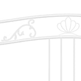 Sofa Bed Frame White Powder-Coated Metal 90x200 cm 324762