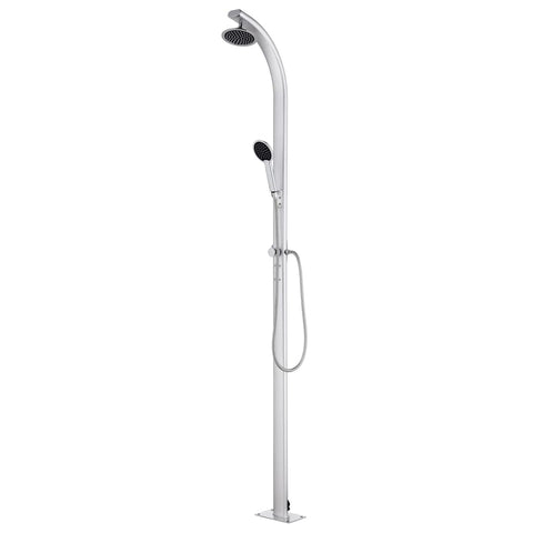 ZNTS Garden Shower 215 cm Aluminium 315943
