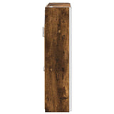 Bathroom Mirror Cabinet Smoked Oak 63.5 x 15.5 x 60.5 cm 889251