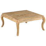 ZNTS Coffee Table 80x80x40 cm Solid Mango Wood 247111