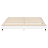 Bed Frame without Mattress High Gloss White 120x200 cm 832151