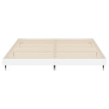 Bed Frame without Mattress High Gloss White 200x200 cm 832111