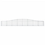 Arched Gabion Baskets 10 pcs 400x50x40/60 cm Galvanised Iron 3145925