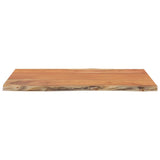 Table Top 60x40x2.5 cm Rectangular Solid Wood Acacia Live Edge 370608