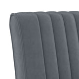 Slipper Chair Dark Grey Velvet 352452