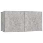 6 Piece TV Cabinet Set Concrete Grey Engineered Wood 3079099