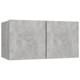 6 Piece TV Cabinet Set Concrete Grey Engineered Wood 3079099