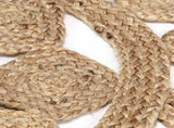 Handmade Rug Braided Jute 210 cm 343615