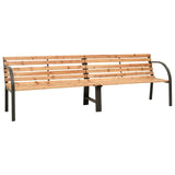 Twin Garden Bench 225 cm Solid Wood Fir 319575