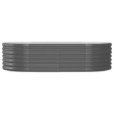 Garden Raised Bed Galvanised Steel 152x80x36 cm Anthracite 318916