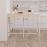 Bar Table 140x80x110 cm Solid Wood Pine 822157