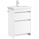 Bathroom Under Sink Cabinet White 56 x 37.5 x 81 cm 890728
