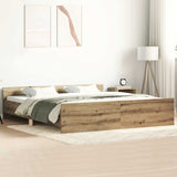 Bed Frame without Mattress Artisan Oak 180x200cm Engineered Wood 3328761