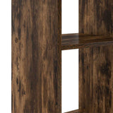 Desk with Shelf Smoked Oak 142 x 102 x 73 cm Engineered Wood 869294