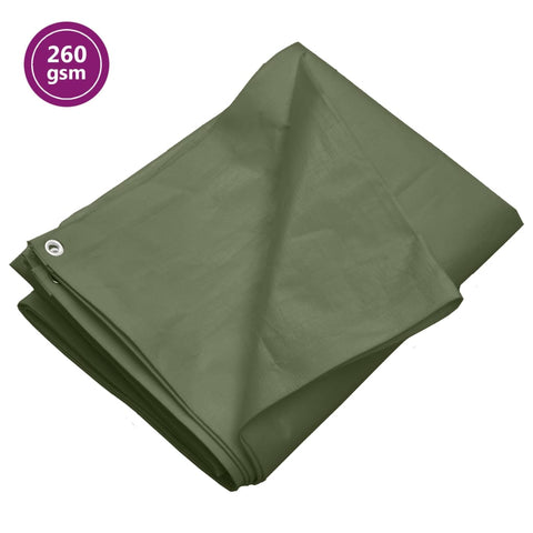 ZNTS Tarpaulin 260 g/m² 4x5 m Green HDPE 151551