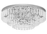 Round Crystal Ceiling Lamp 7 Lights Chandelier Mounted Fixture For Living Room Dining Room Hallway T3398P341448