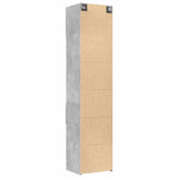 Slim Storage Cabinet Concrete Grey 50x42.5x225 cm Engineered Wood 3281311
