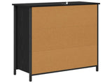 Sideboard Black Oak 70 x 30 x 80 cm Engineered Wood 882811