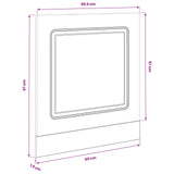 Dishwasher Panel Kalmar Black Oak 60 x 1.5 x 57 cm 8003792