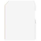 Bedside Cabinet with LED Lights White 50x40x45 cm 836763
