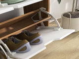 Shoe Storage Cabinet, 4 Flip Drawers, Shoe Organizer for 16 Pairs of Shoes, Natural T3398P329969