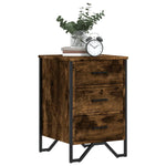 ZNTS Bedside Cabinet Smoked Oak 40x41x60 cm Engineered Wood 848526