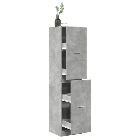 Apothecary Cabinet Concrete Grey 40x41x174.5 cm Engineered Wood 3309648