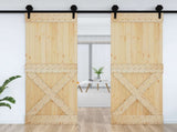 Door NARVIK Natural 80 x 210 cm Solid Pine Wood 42047095