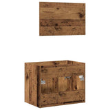 2 Piece Bathroom Furniture Set Old Wood Engineered Wood 862039