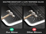 70 x 50cm LED Bathroom Mirror, with Bluetooth - Silver Tone T3398P344760