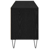 TV Cabinet Black Oak 150 x 30 x 44.5 cm Engineered Wood 862877