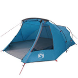 Tunnel Tent 3-Person with Roof Blue and Grey 328 x 228 x 115 cm 42004051