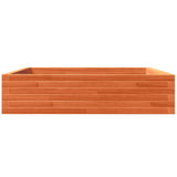Garden Planter Wax Brown 100x100x23 cm Solid Wood Pine 847210