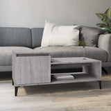 Coffee Table Grey Sonoma 100x50x45 cm Engineered Wood 821138