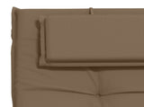 Sunlounger Cushion GEMERT 100% Polyester Taupe 190 x 50 x 9 cm 947487