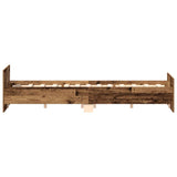 Bed Frame Old wood Engineered wood 150 x 200 cm Durable 3328745