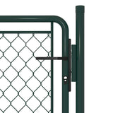144403 Garden Gate Steel 100x100 cm Green