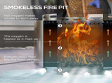Smokeless Fire Pit, 48.5cm Portable Wood pit with Poker for Garden Camping Bonfire T3398P320116
