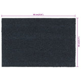 Door Mats 5 pcs Dark Grey 40x60 cm Tufted Coir 155585