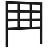 Bed Frame without Mattress Black Small Single Solid Wood Pine 3192065