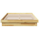 Bed Frame without Mattress 120x200 cm Solid Wood Oak 3315734
