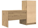 Desk with Drawer with Shelf with Storage 2 pcs Artisan Oak 3337360