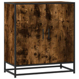 Sideboard Smoked Oak 68x35x76 cm Engineered Wood and Metal 848966