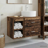 Bathroom Furniture Set 2 pcs Old Wood Engineered Wood 3403910
