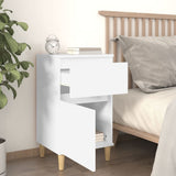 Bedside Cabinet White 40x35x70 cm 819692